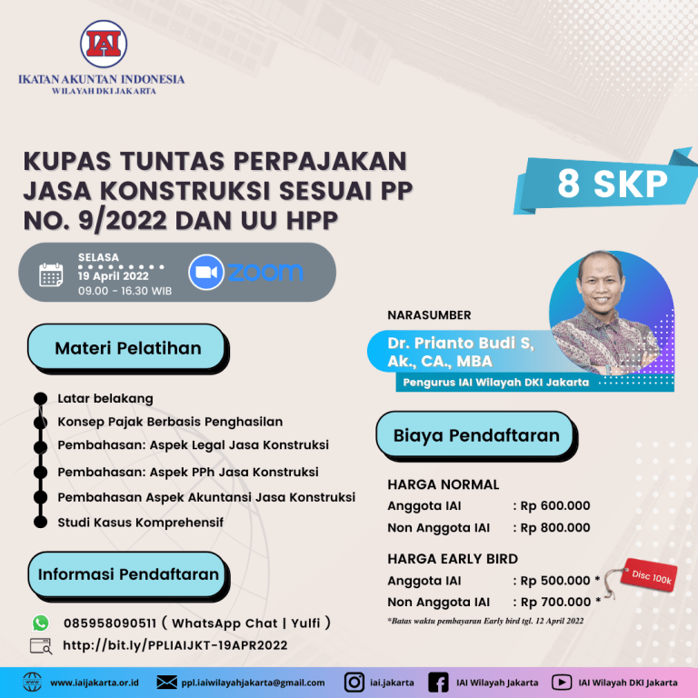 Kupas Tuntas Perpajakan Jasa Konstruksi Sesuai Pp No Dan Uu Hhp