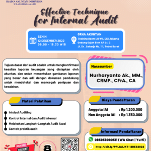 Effective Technique for Internal Audit1