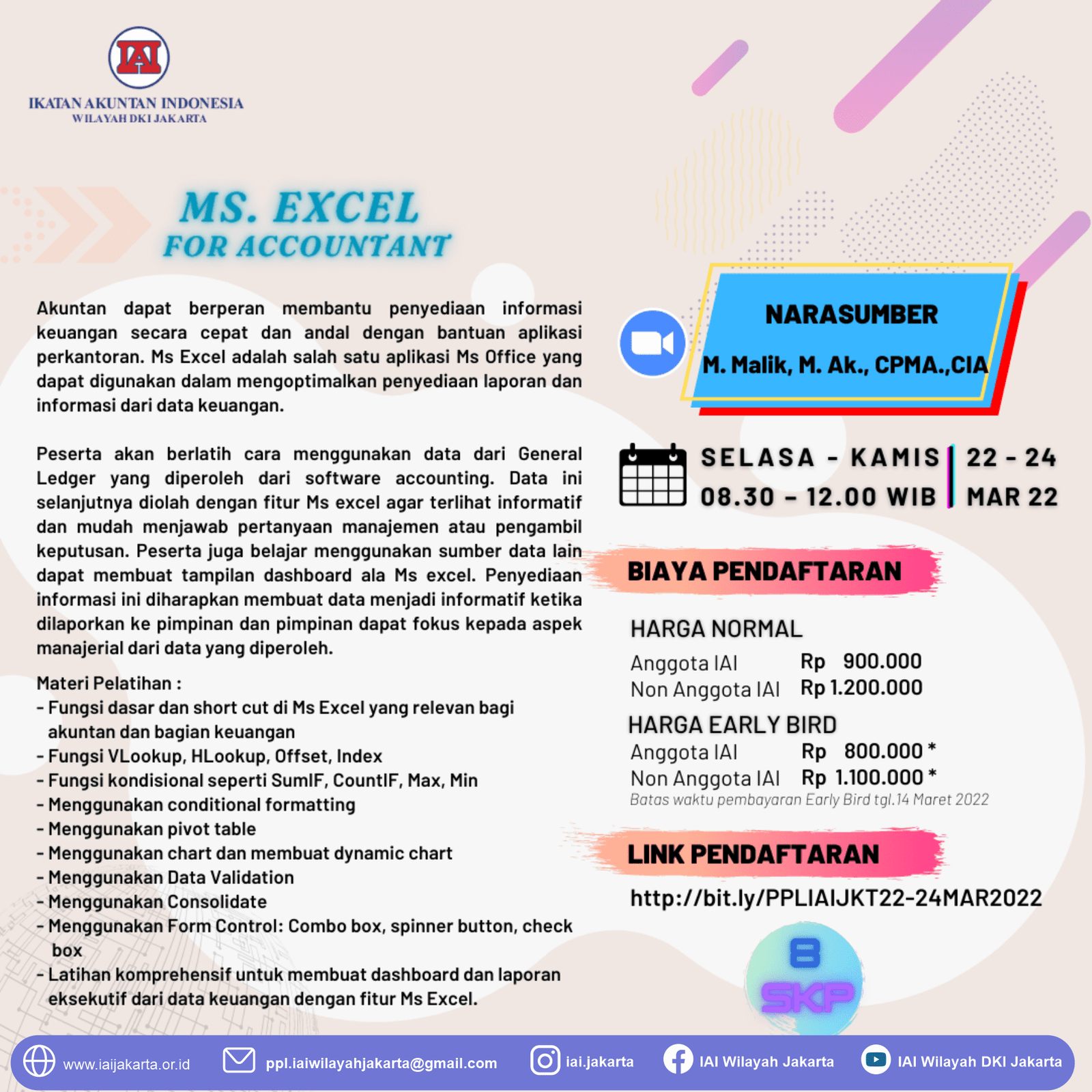 Flyer-Ms Excel For Accountant