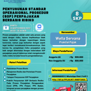 PENYUSUNAN STANDAR OPERASIONAL PROSEDUR (SOP) PERPAJAKAN BERBASIS RISIKO