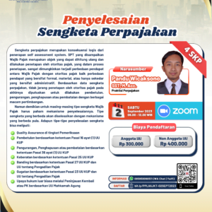 Penyelesaian Sengketa Perpajakan