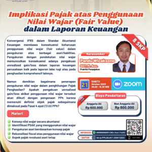 Implikasi Pajak atas Penggunaan Nilai Wajar (Fair Value) dalam Laporan Keuangan