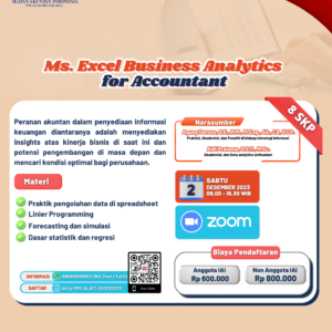 Ms. Excel Business Analytics for Accountant