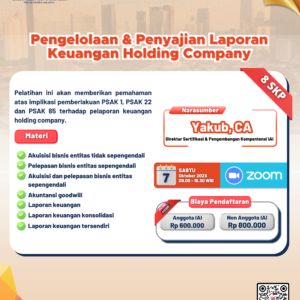 Pengelolaan & Penyajian Laporan Keuangan Holding Company Okt