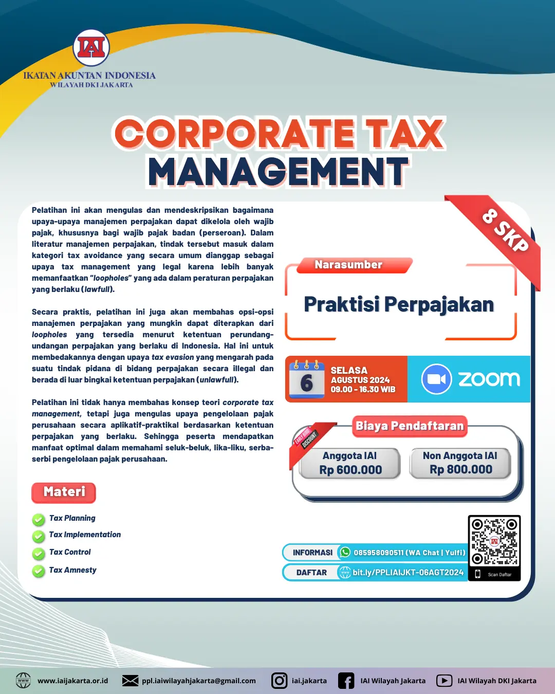 Corporate Tax Management AGT2024