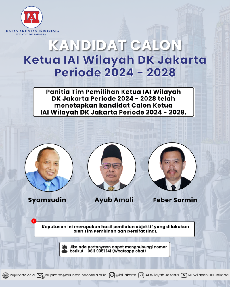 Flyer Kandidat Calon Ketua IAI DK JKT 2024 - 2028
